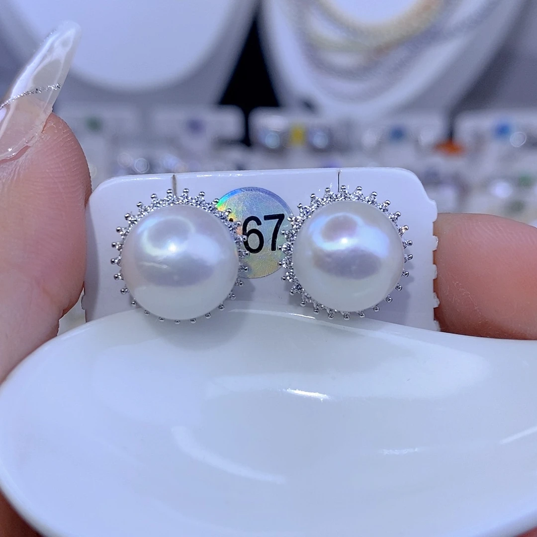 未镶嵌耳饰淡水珍珠