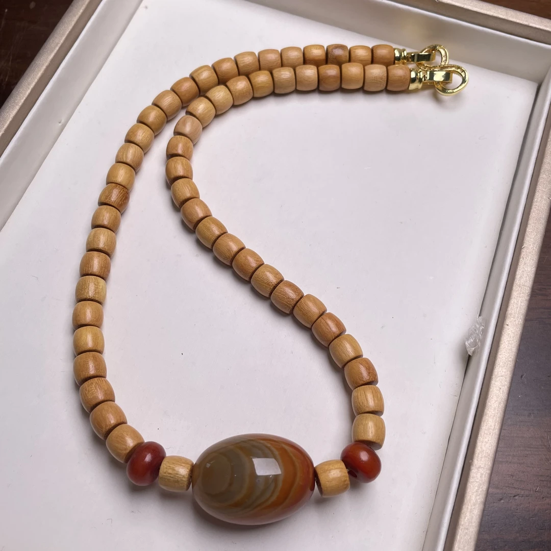 【艺品堂】黄杨木 设计款项链 老型珠项目