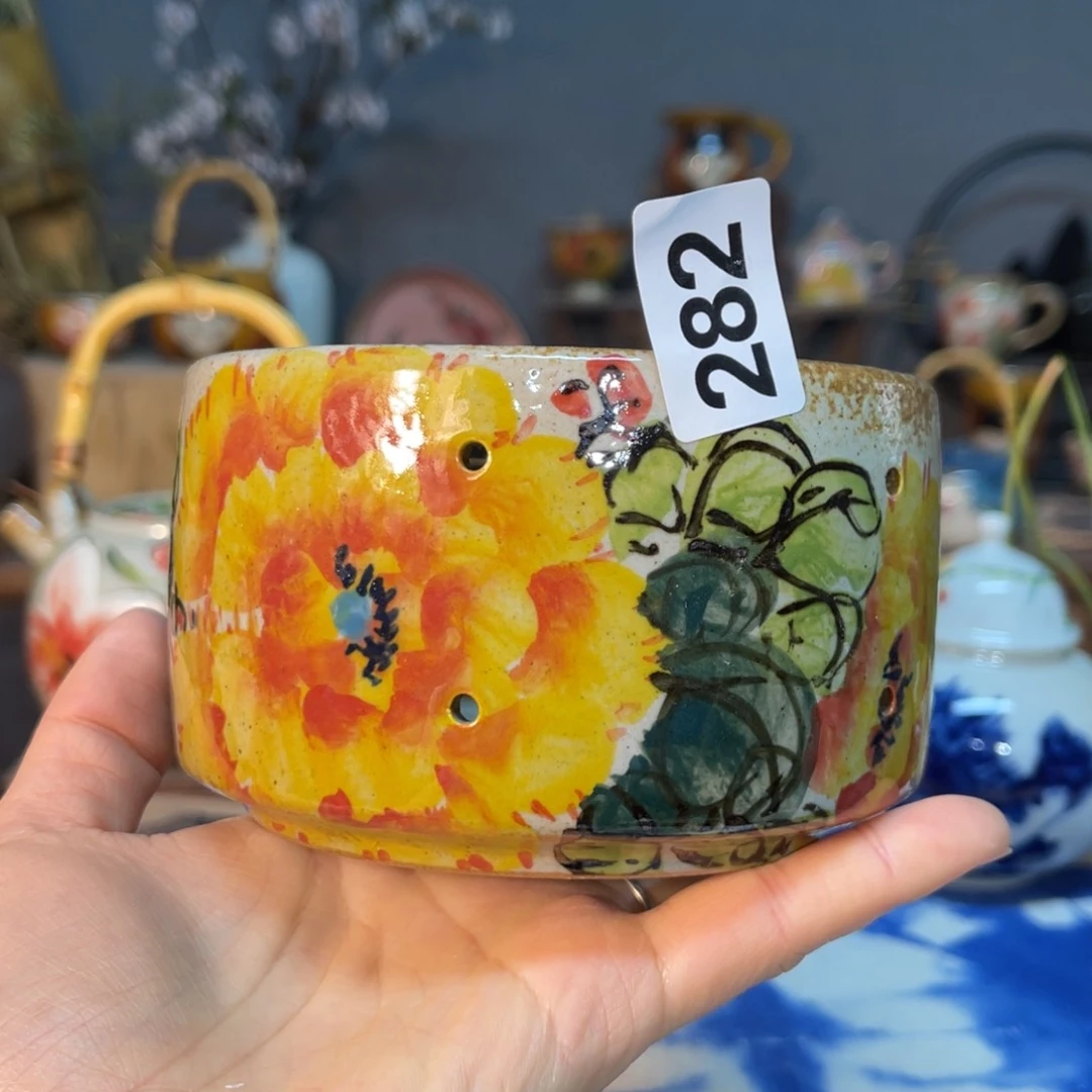 杯素浅陶瓷手工手绘