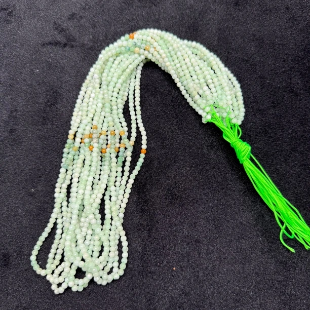 天然缅甸a货翡翠珠链项链绳 F805—多样性发