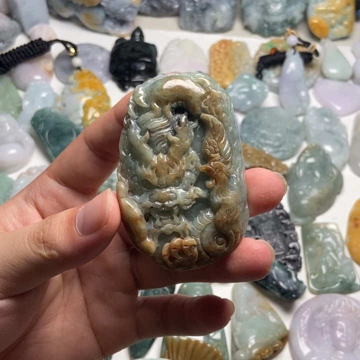 未镶嵌定制翡翠龙凤46