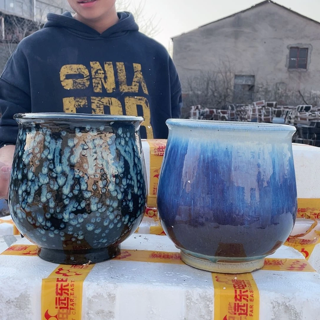 宜兴紫砂粗陶花盆