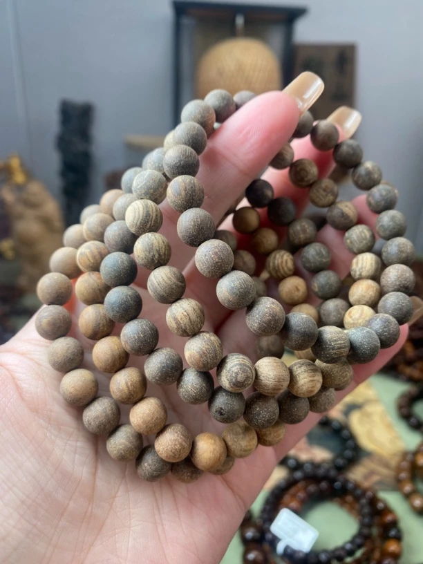 巴布亚贡木1.0×19颗，单圈粗抛圆珠多样性发其一（544）