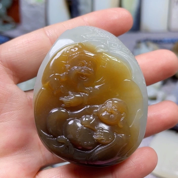 和田玉未镶嵌挂件