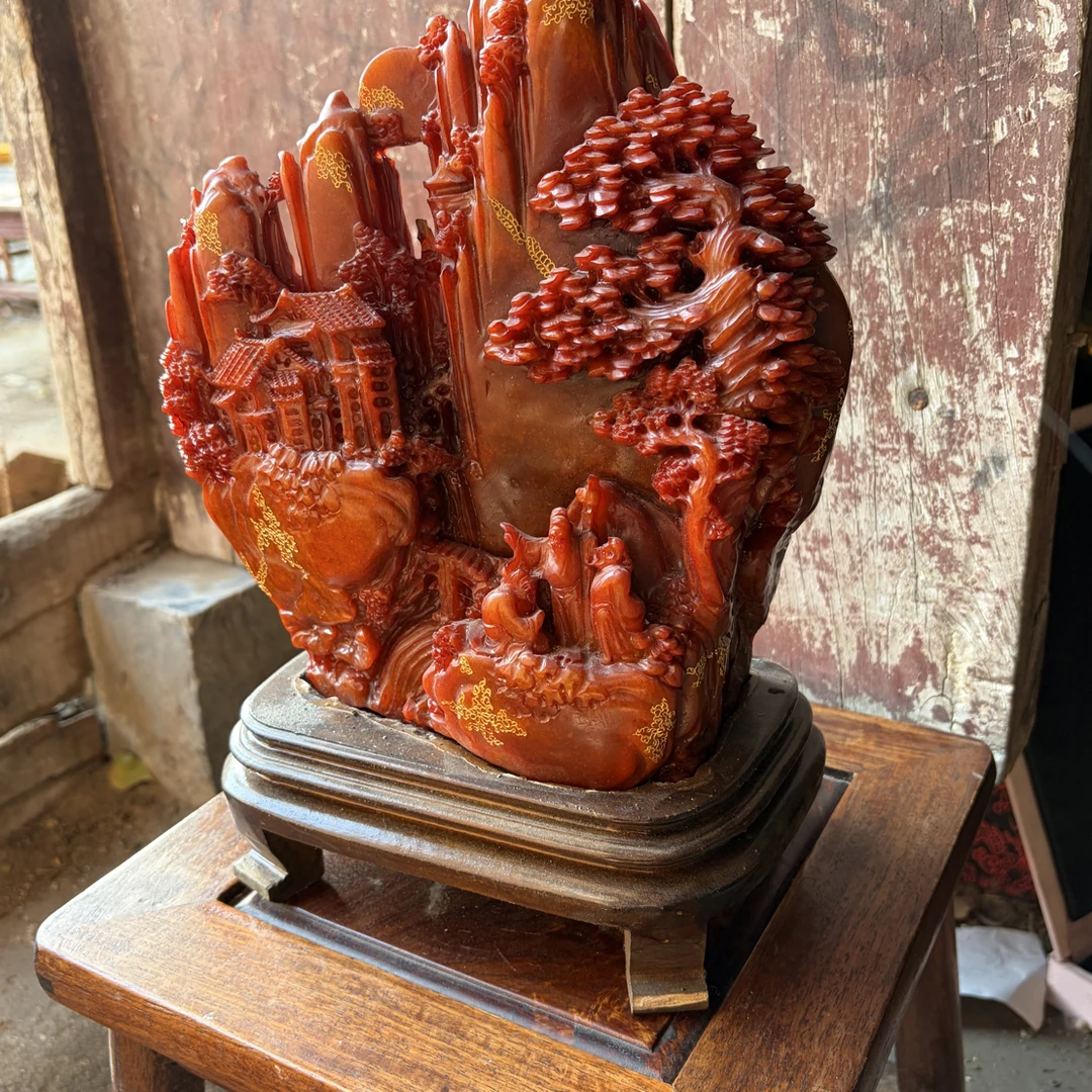 【闪购商品】福利摆件复古工艺风山水摆件