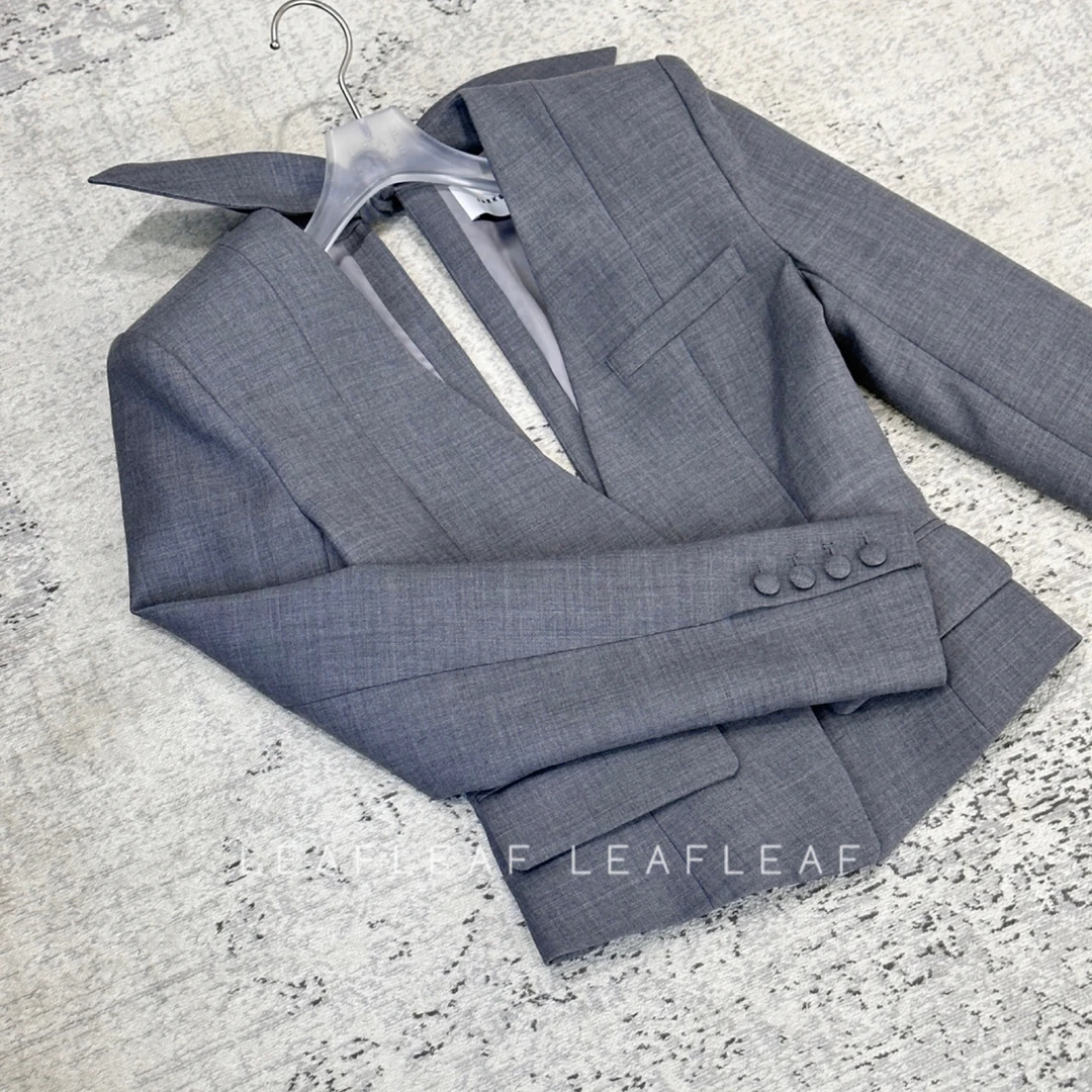 MARKGONG 挺括收腰绑结外套 LEAFLEAF设计师品牌