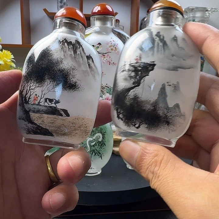 鼻烟壶内画手工绘制包邮