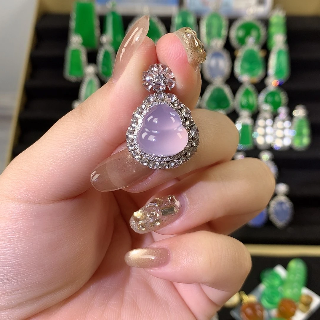 玛瑙/玉髓银S925镶嵌颈饰