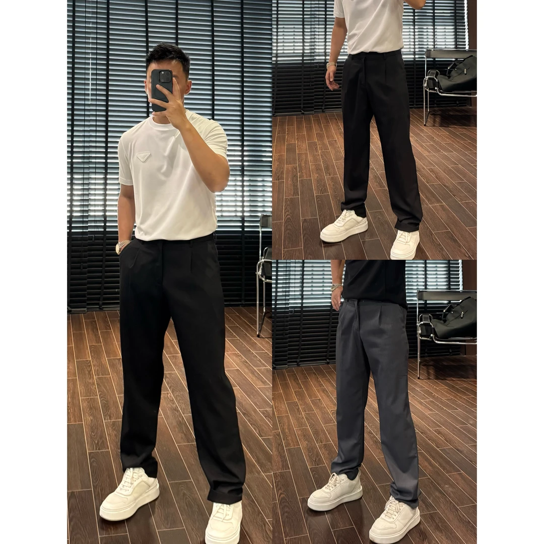 【杰/高级羊毛西裤】秋季新品羊毛混纺高级直筒裤松弛+906