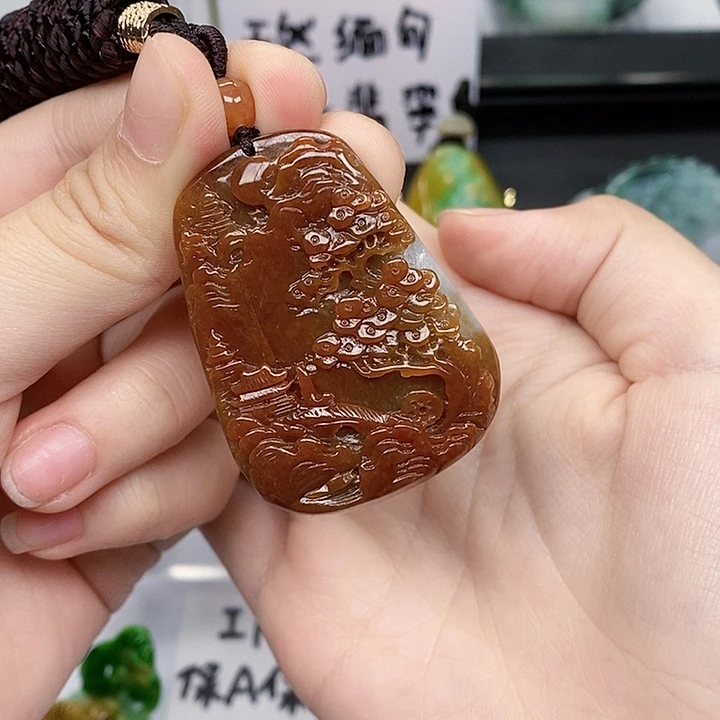 颈饰未镶嵌翡翠翡翠A货
