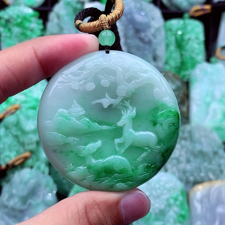 翡翠未镶嵌吊坠(不含链)