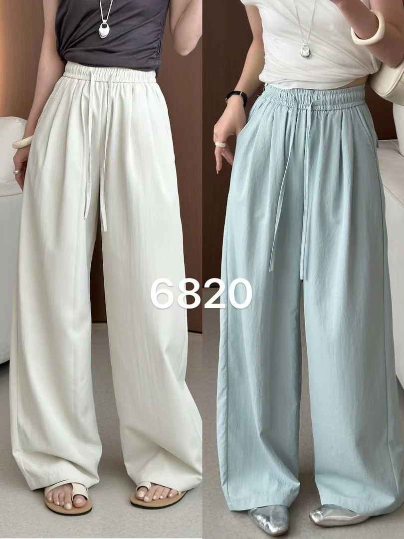 6820 新款时尚气质直筒裤