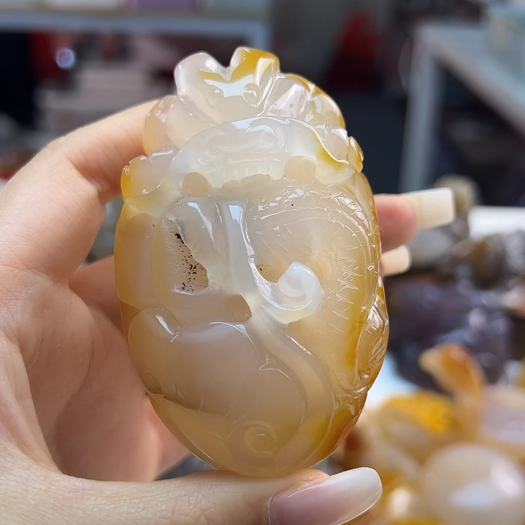 玛瑙/玉髓未镶嵌吊坠(不含链)