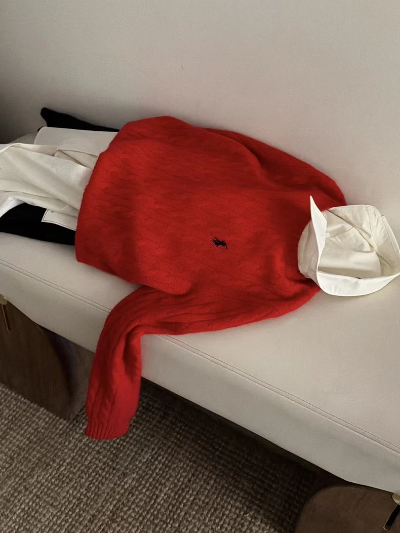 Buyer.ZZ冬日小暖炉  刺绣小马  康赛妮山羊绒毛衣