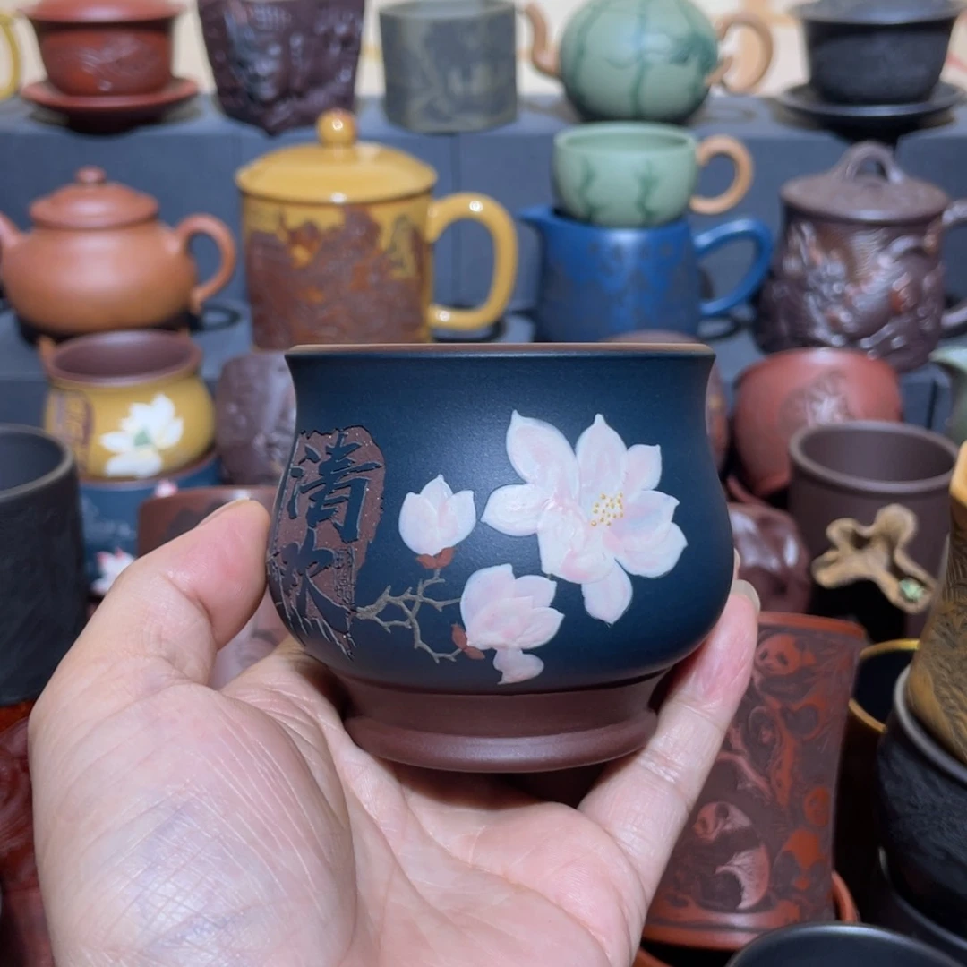 原矿紫砂手工主人杯