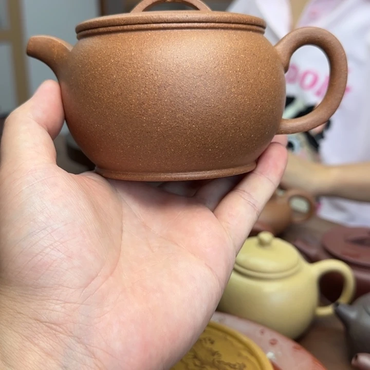 茶壶紫砂降坡泥汉瓦壶300CC