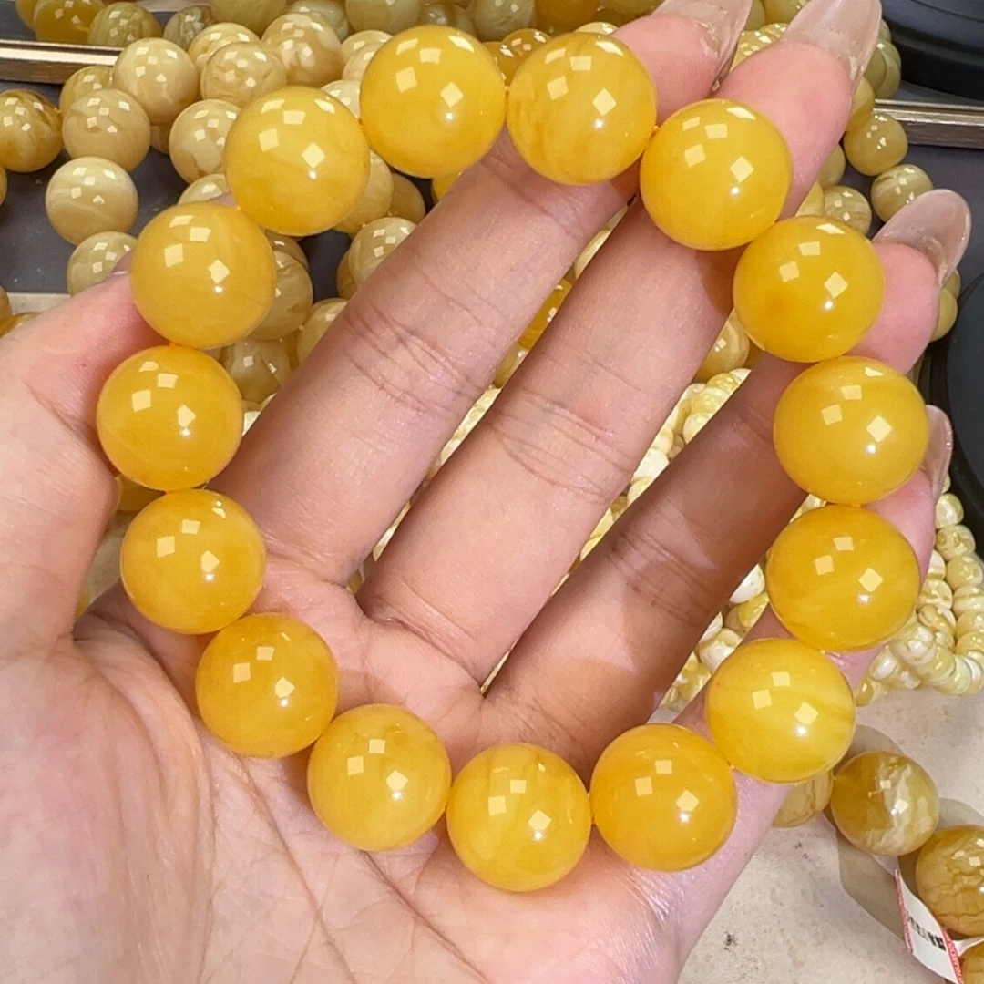 琥珀未镶嵌手链27.7焦皮