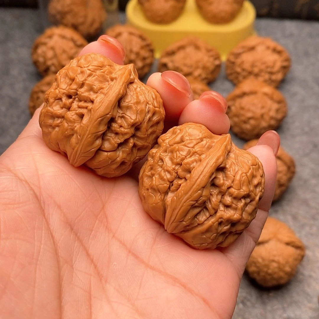 文玩核桃把件精品甲骨纹34全品