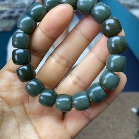 和田玉未镶嵌手链13福