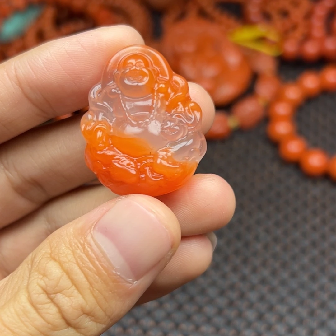 南红玛瑙未镶嵌挂件