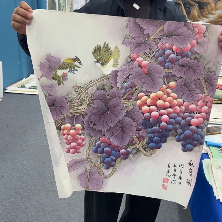 国画宣纸纯手绘国画