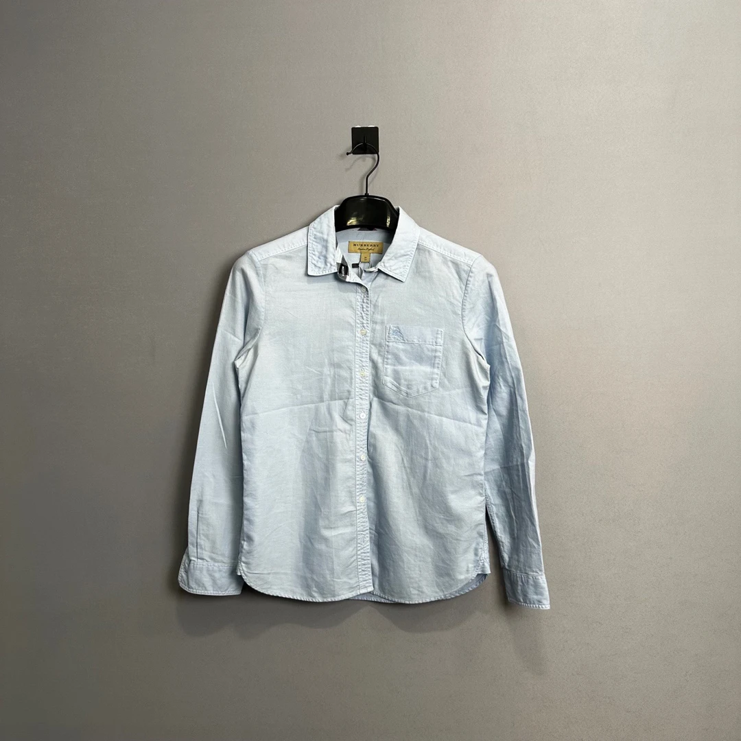 95新 BURBERRY/博柏利 蓝色战马衬衫/XS码/95新/公价4100