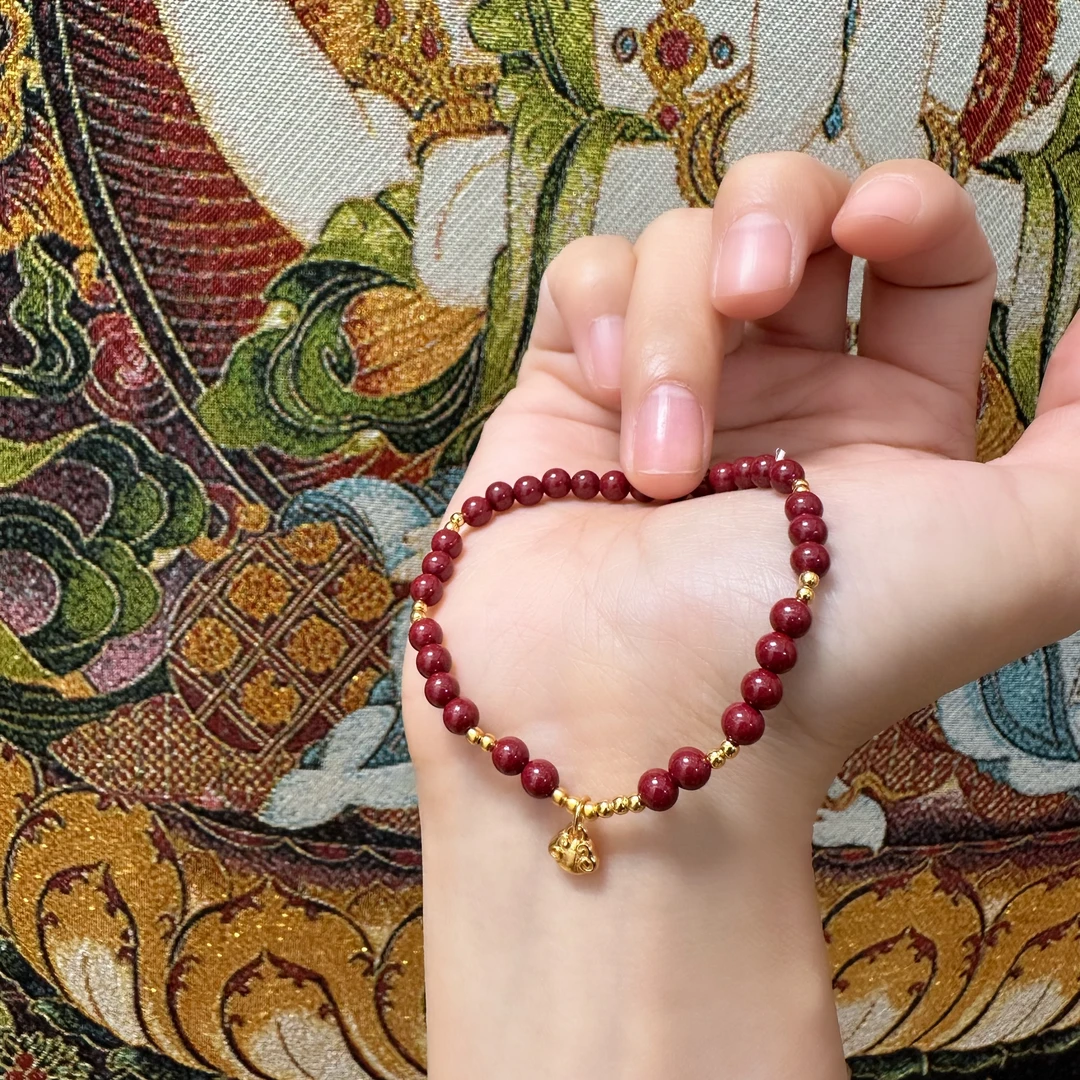 925银手链 大喜原创【小福袋】手链银饰民族风足手链简约