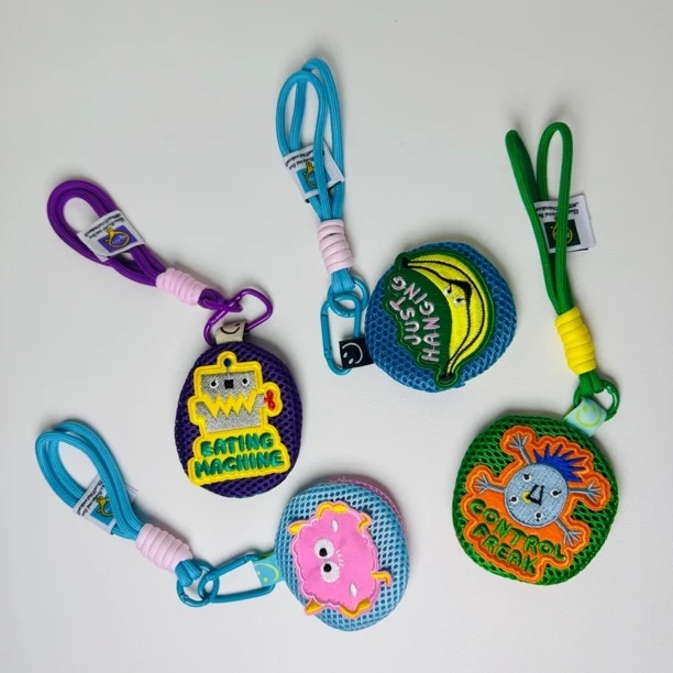 简约迷你卡通收纳袋个性防滑挂钩网兜创意手工