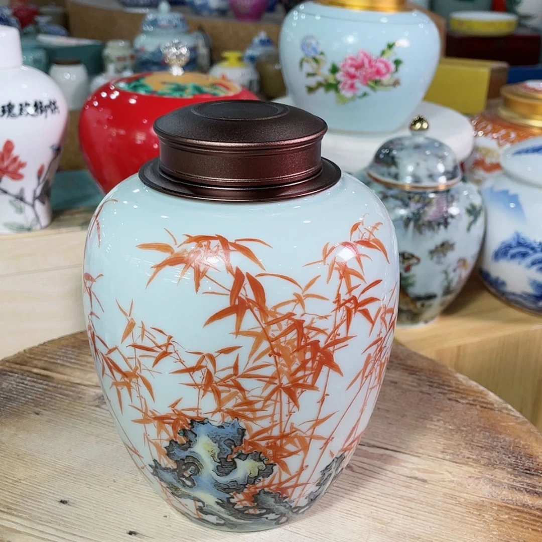 【闪购商品】罐陶瓷茶叶罐密封罐