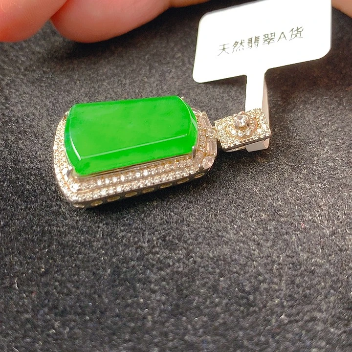 翡翠银S925镶嵌颈饰