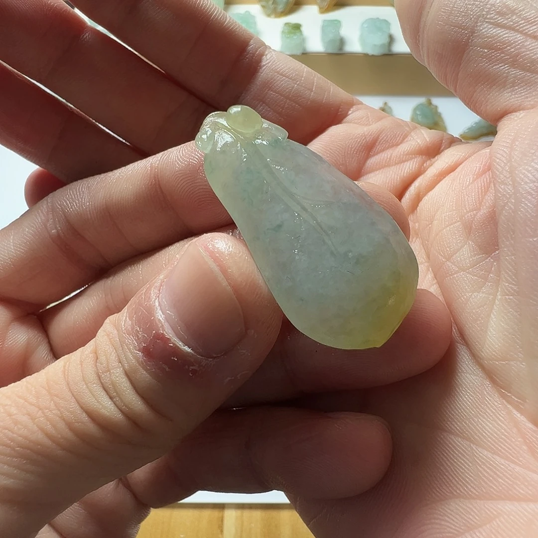 定制翡翠未镶嵌叶子
