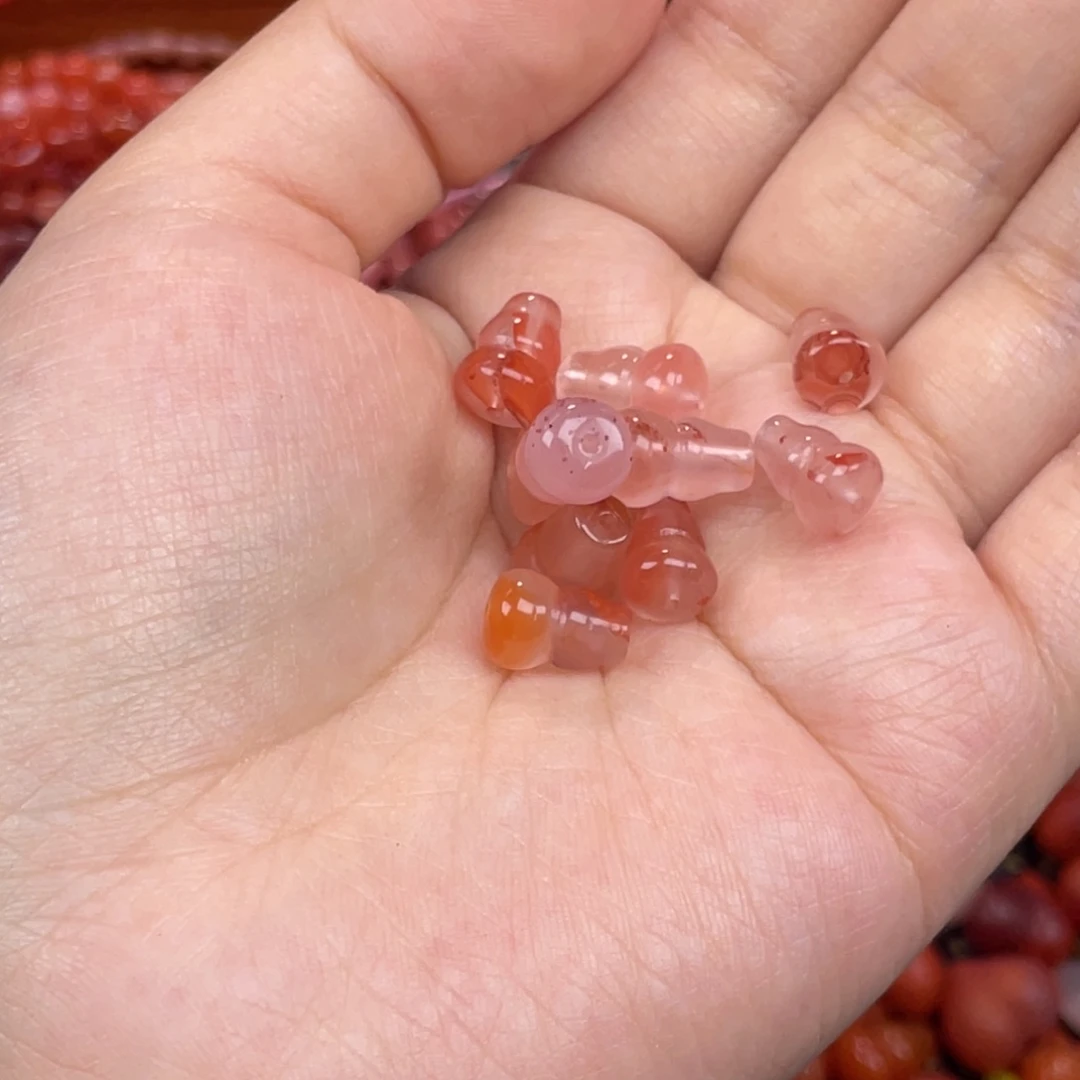 南红玛瑙未镶嵌配饰葫芦组合