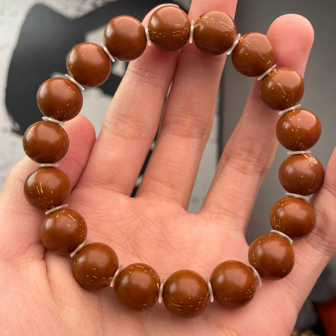 紫金鼠文玩 实心纯肉 紫金鼠圆珠 纯肉料 高油高密单圈