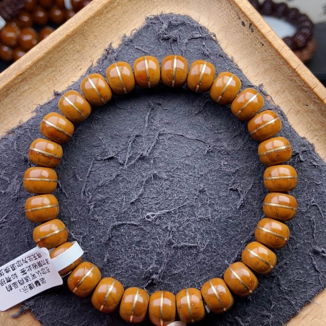 V****紫金鼠手串9.7mm纯肉黄金甲