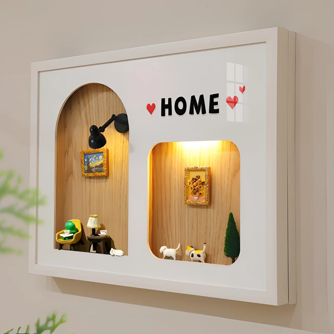 磁吸电表箱装饰画新款可diy置物造景电表箱挂画网红电表箱装饰画