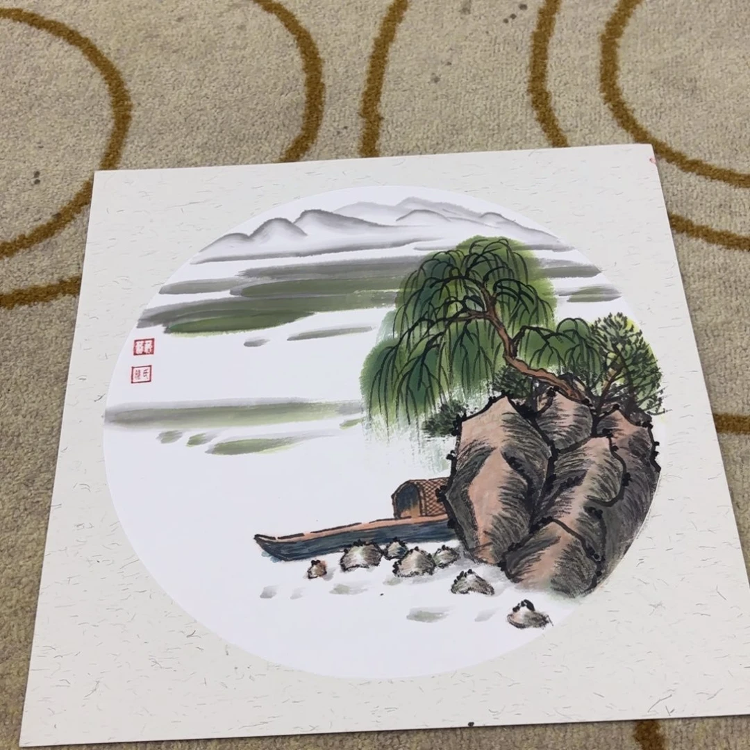 国画38-38山水卡纸童