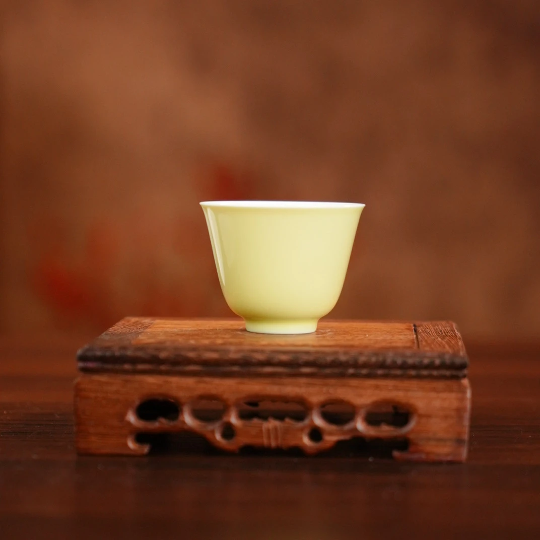 逸古堂｜柠檬大号黄花神杯45ml景德镇