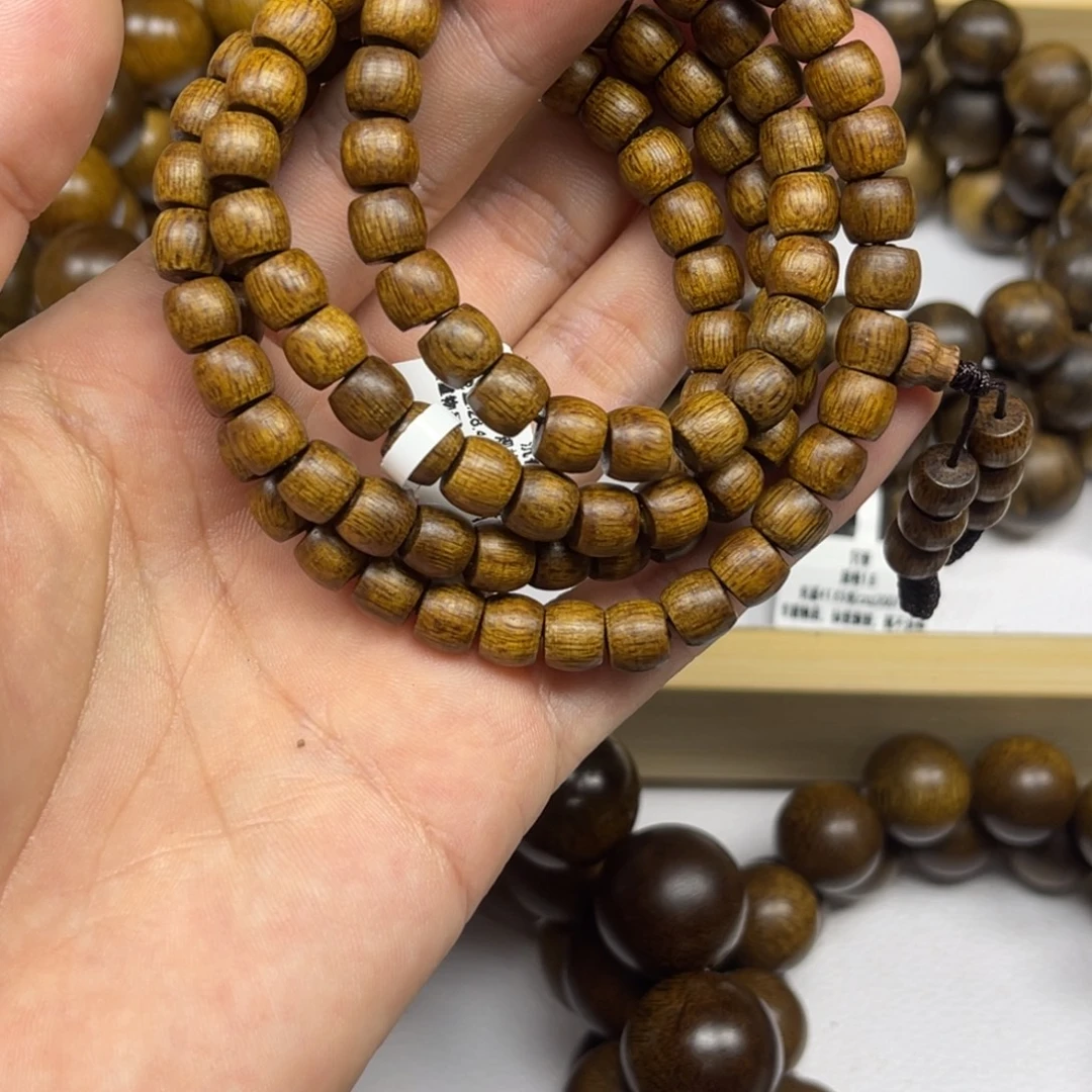 老***陕沉香手串越南富森红土沉