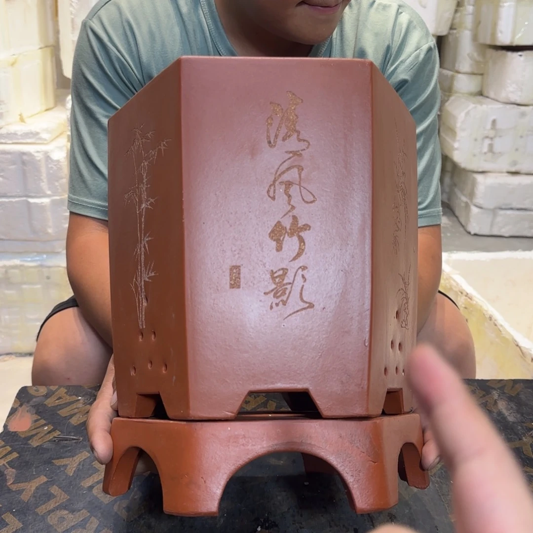 紫砂花盆口径20厘米