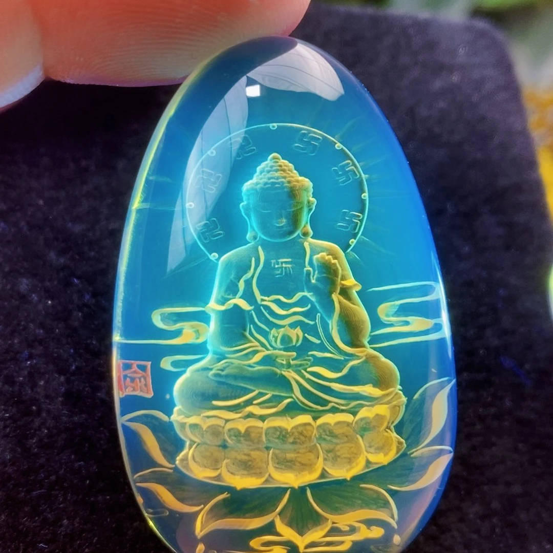 【闪购商品】蓝珀吊坠(不含链)未镶嵌