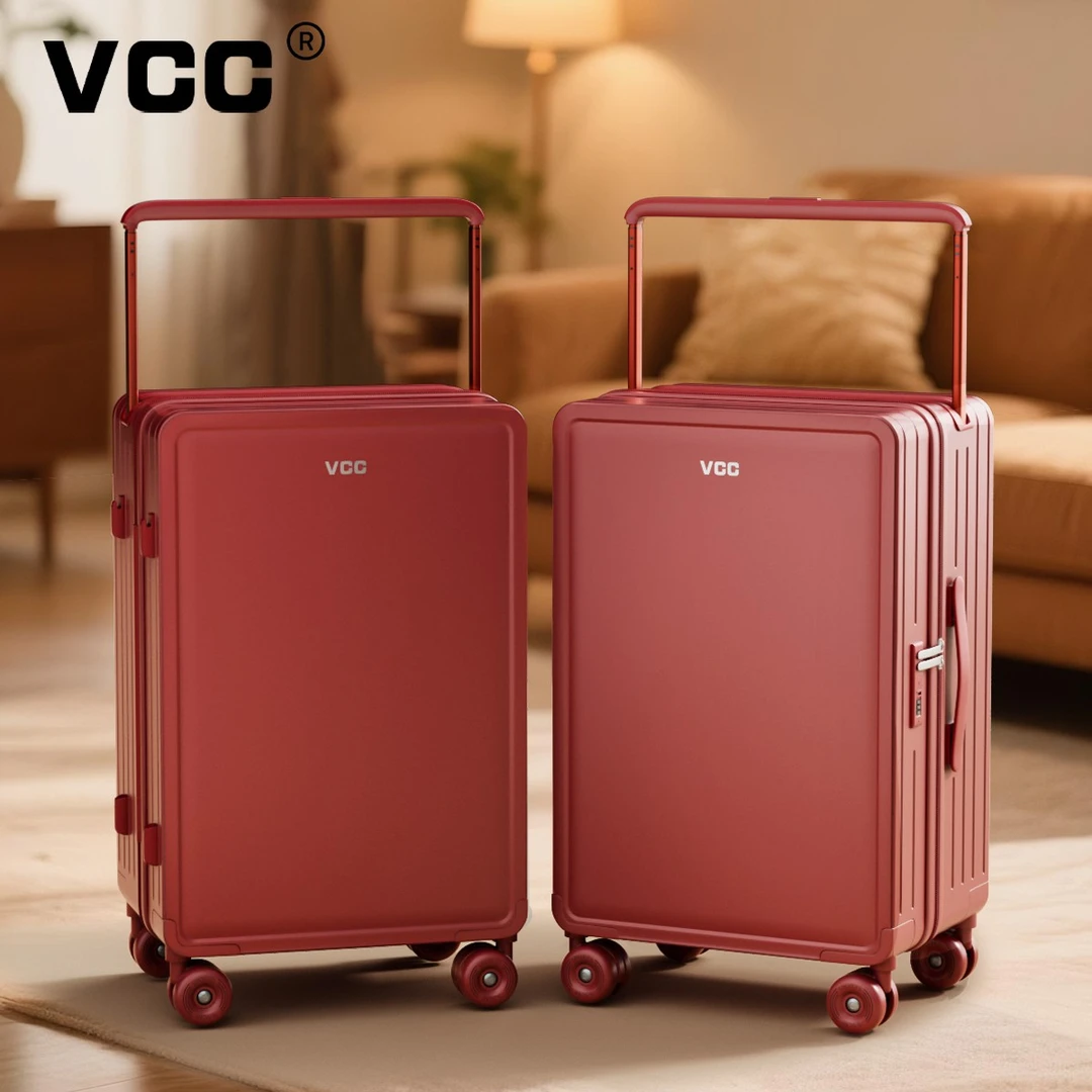 宽拉杆红色行李箱结婚陪嫁20寸女新款拉杆箱24旅行密码箱一对子母