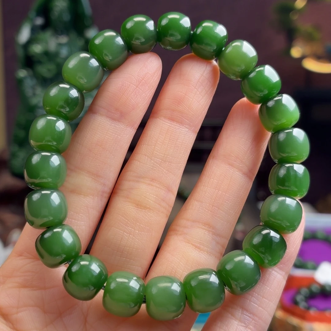 和田玉（碧玉）未镶嵌手串