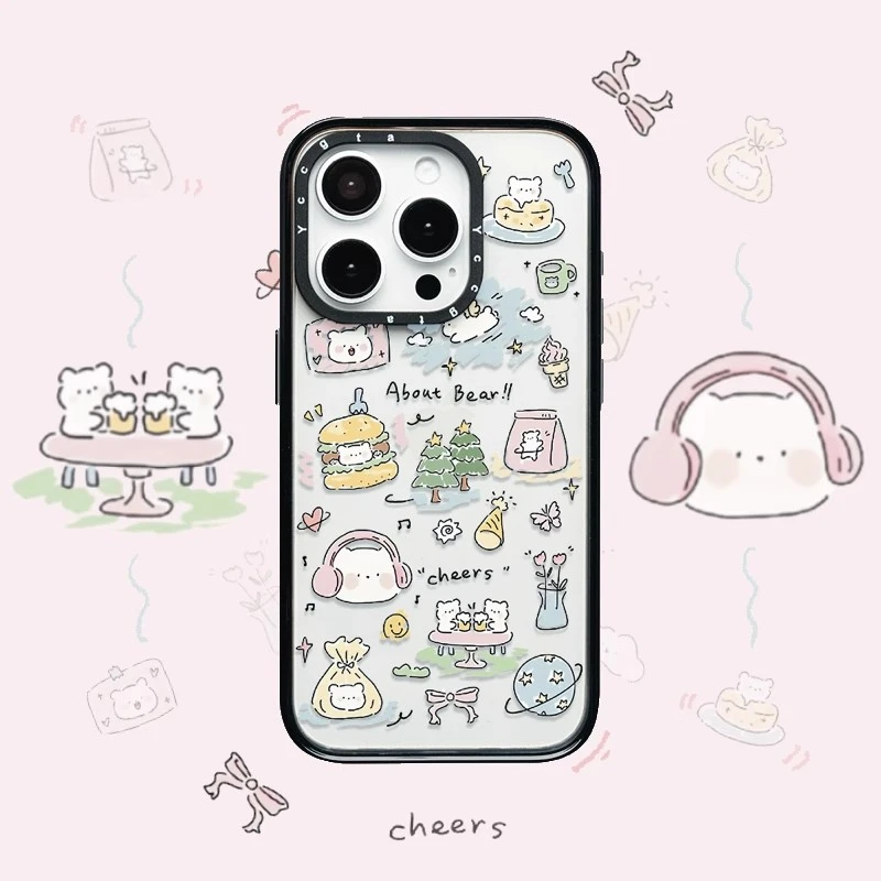 PlanB原创 涂鸦猫咪适用iphone17pro手机壳苹果16/15/14/13/12/11