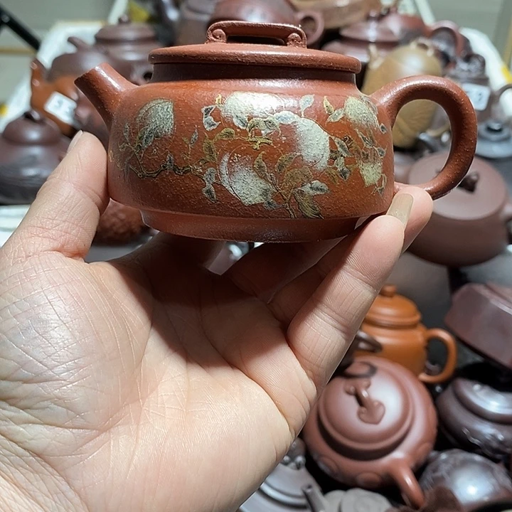 紫砂茶壶平**事嘴磕微瑕