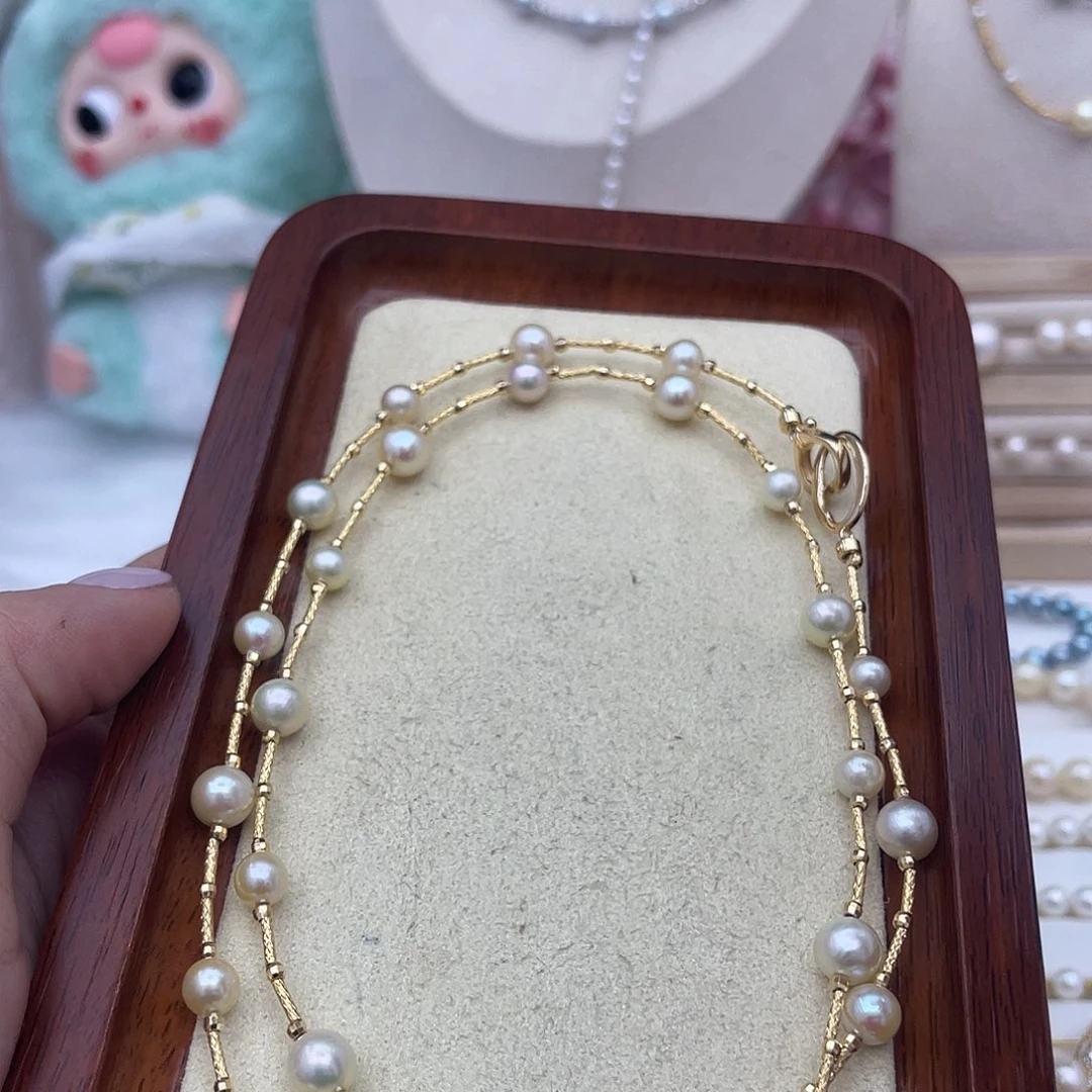 颈饰银S925镶嵌海水珍珠