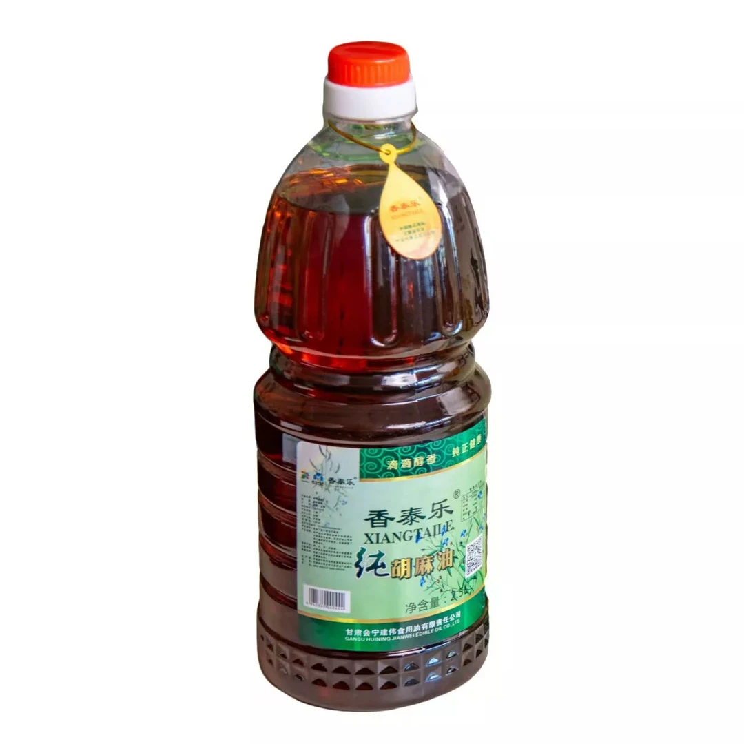 【甘肃会宁】香泰乐纯胡麻油2.5L*1桶隐入尘烟食用油100%纯胡麻油
