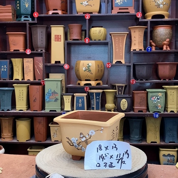 紫砂花盆紫砂花盆