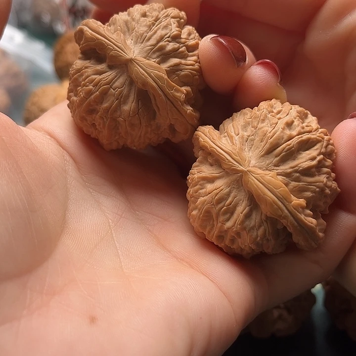 文玩核桃把件43白狮子