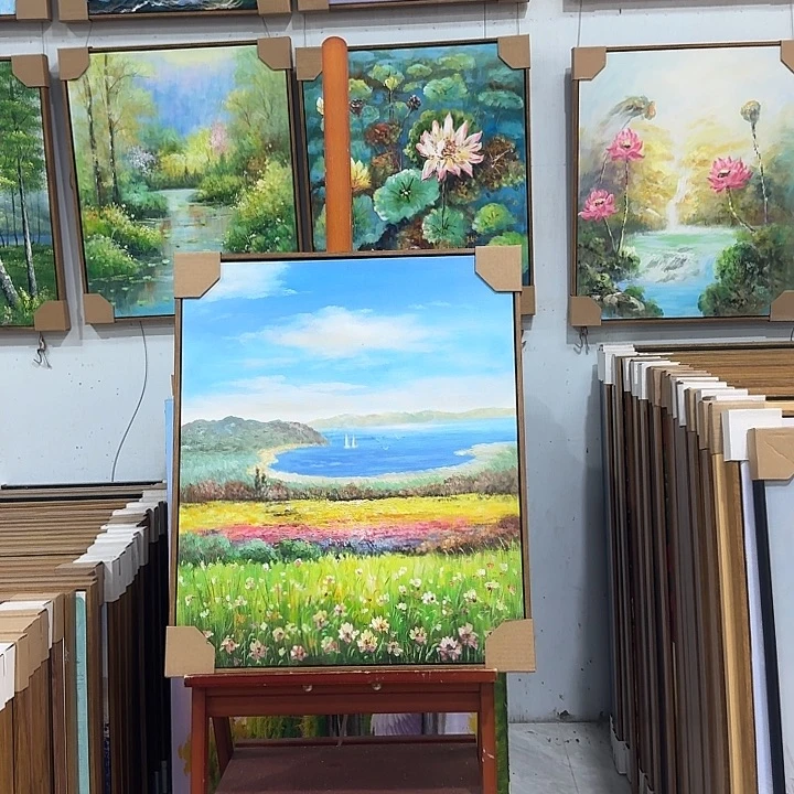 油画5060油画作品入选全国美展和