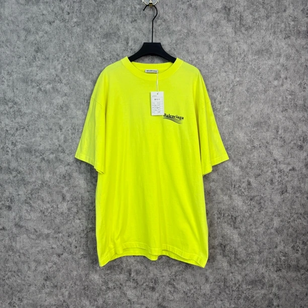 未使用 Balenciaga/巴黎世家 巴黎世家可乐荧光绿半袖